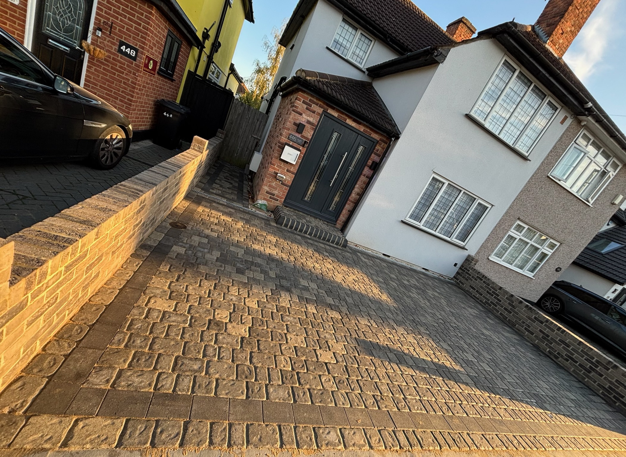 Regatta Trio Block Paving with Ashingdon Grey Walls