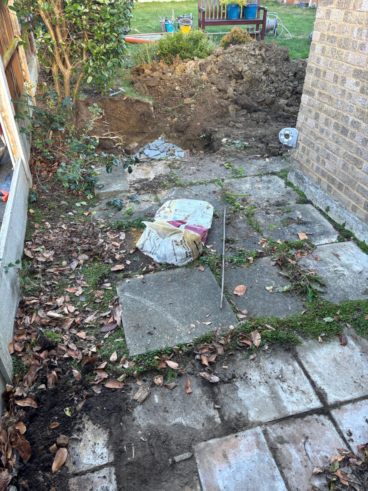 Universal Grey Porcelain Patio finished photo 2