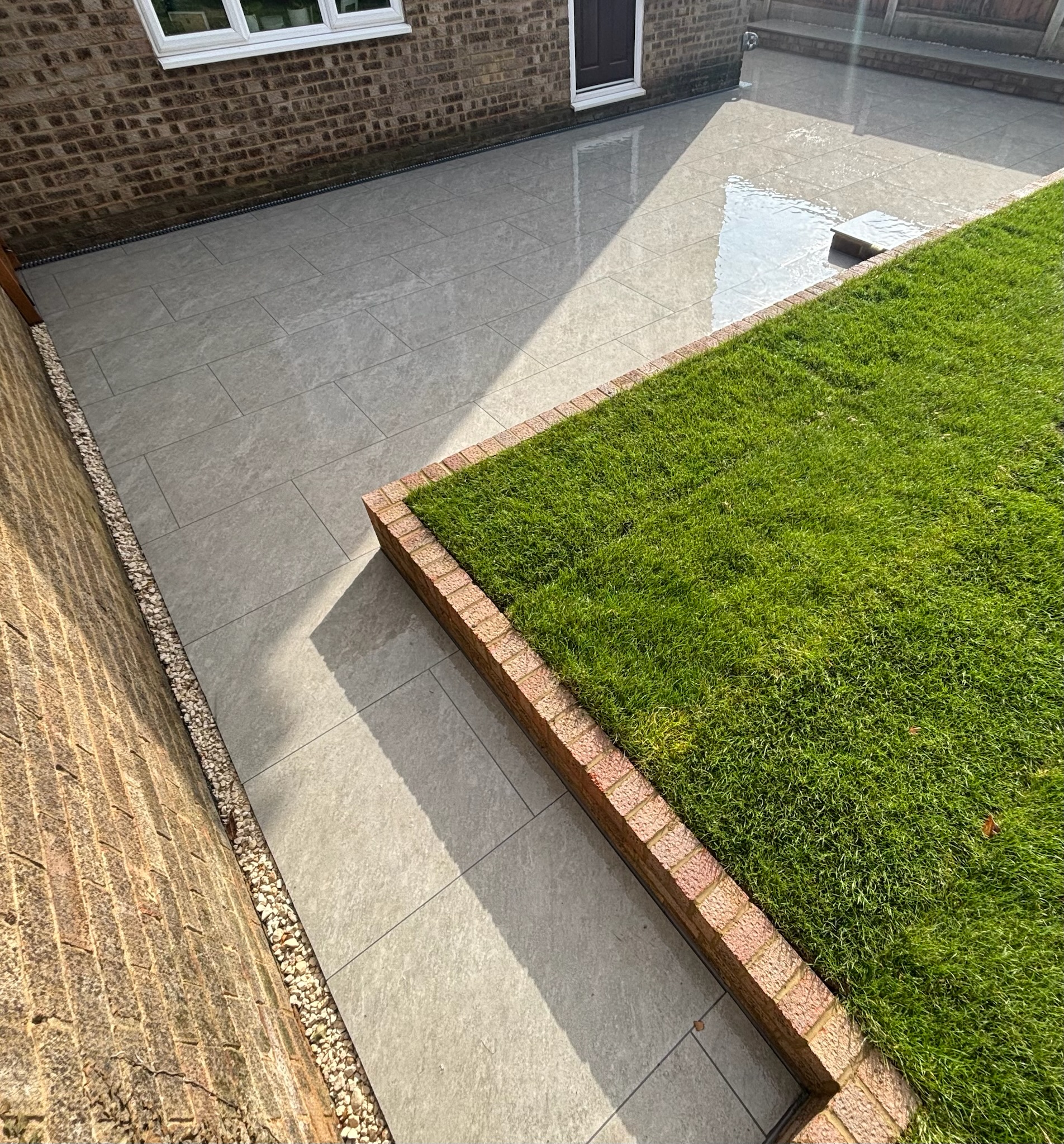 Universal Grey Porcelain Patio finished photo 5