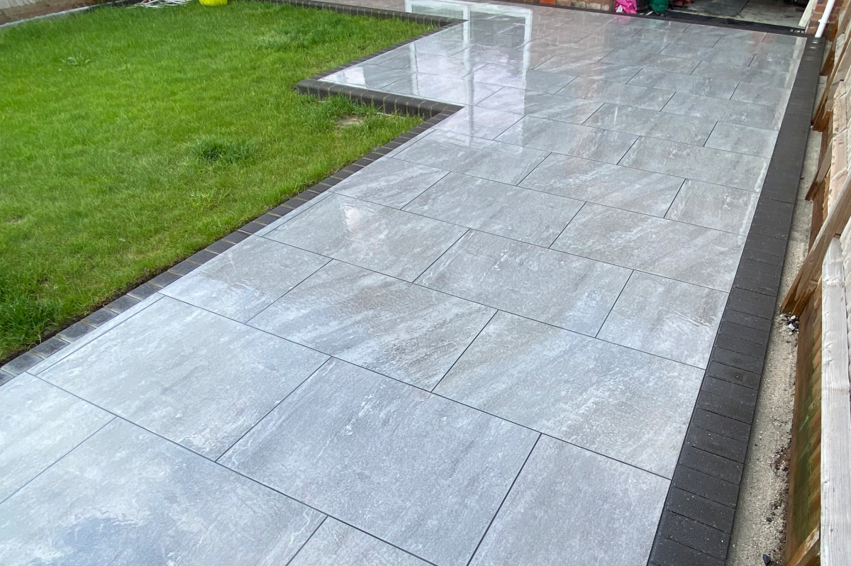 Patio paving service by NewScape